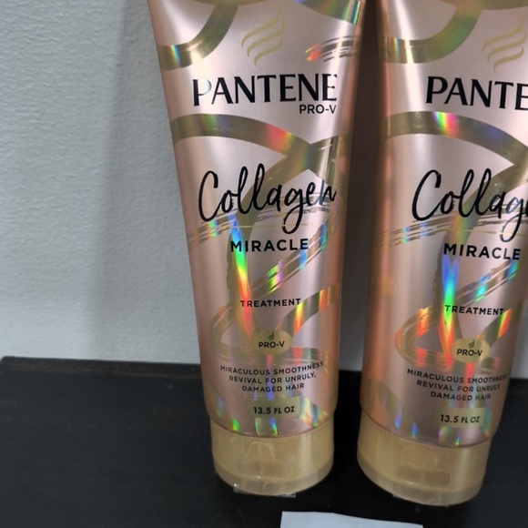 Pantene Pro-V Collagen Miracle Treatment For Damaged Hair 13.5 fl oz x2 - Picture 2 of 4